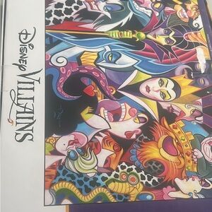 Disney Villains Colorful Art Print